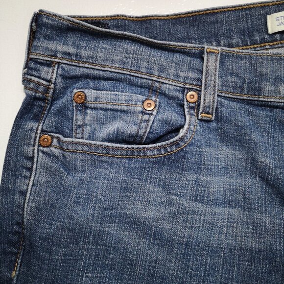 Levi's 505 Straight Leg Ladies Size 14M Medium Wash Blue Jeans - Picture 11 of 15